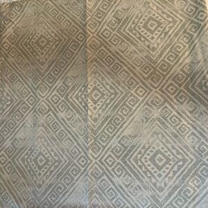 Pottery Barn 24x24” Sage Green and Cream Textured Fabric Pillow Cover